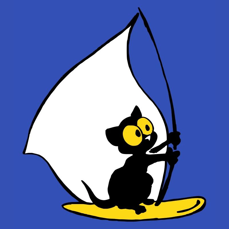 Georgie Kätzchen segelt