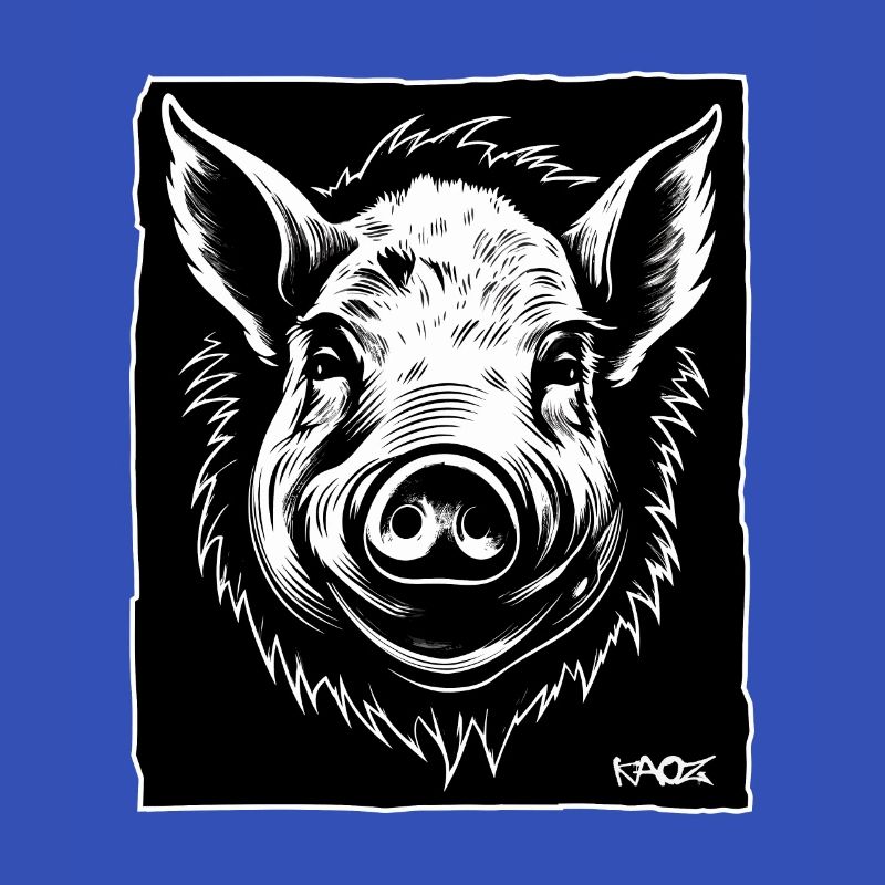 ein Schwein, eine Sau, ein Eber