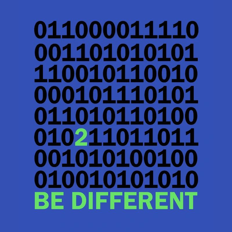 Be Different Binärcode Nerd Geschenk