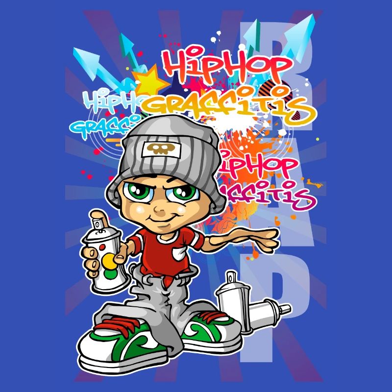 Graffiti boy background