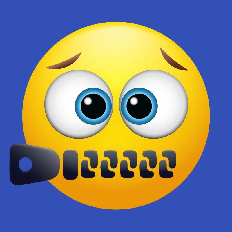 EMOJI avec fermeture éclair cool & conception drôle