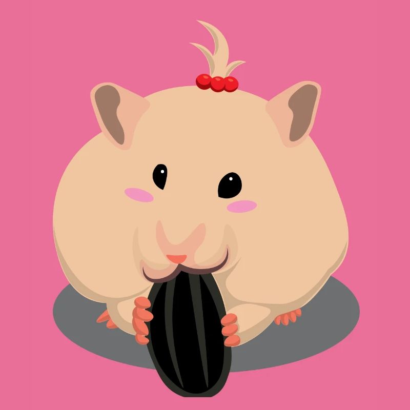 Netter Hell-Braun Hamster Essen