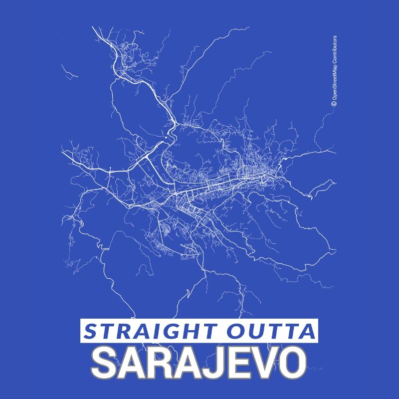 Plan et rues de Straight Outta Sarajevo