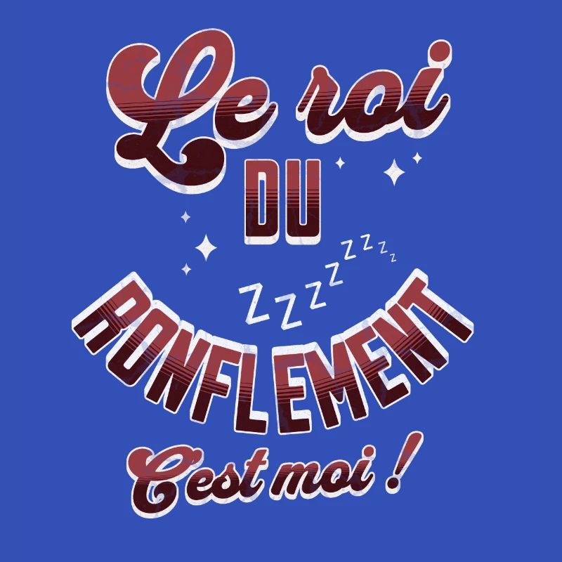 Le roi du ronflement c'est moi t-shirt ronfleur