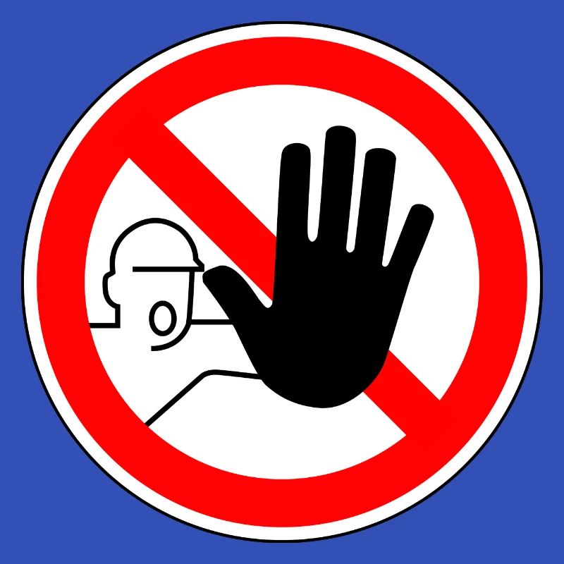 Stop kein Zutrit
