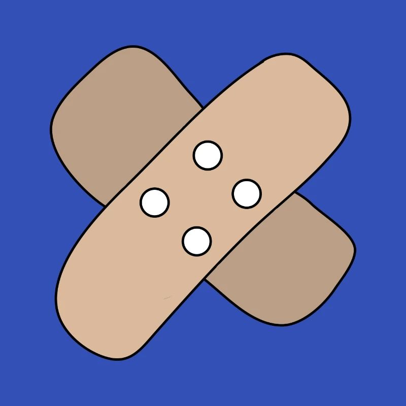 Patch, blessure, blessure, guérison, idée cadeau