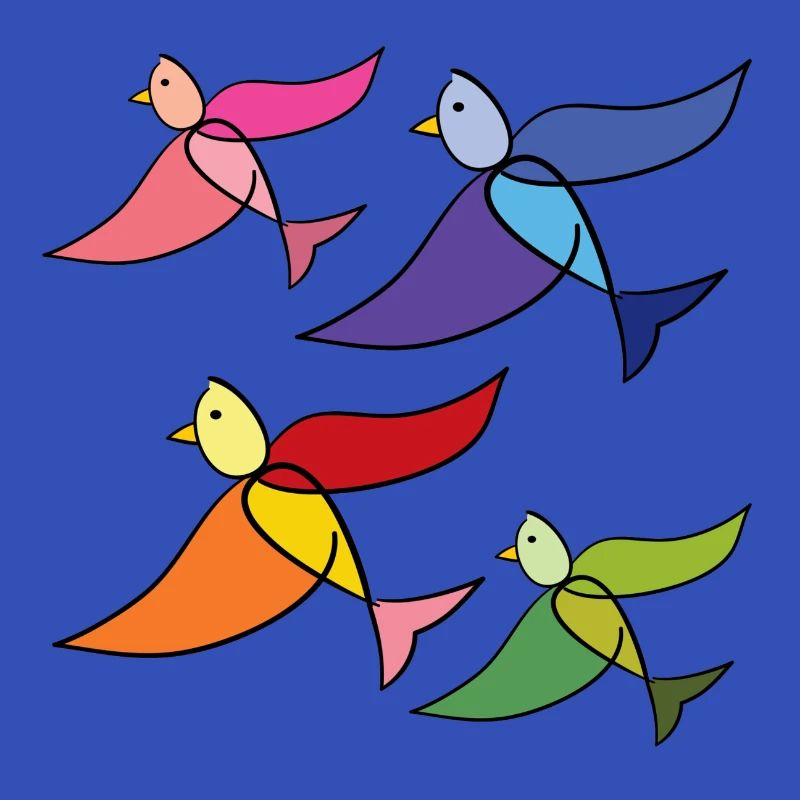 Regenbogenvögel des Friedens