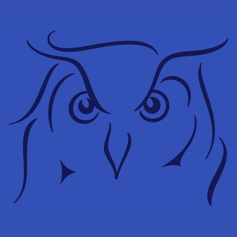 Uhu - Strichzeichnung Geschenkidee Geschenk