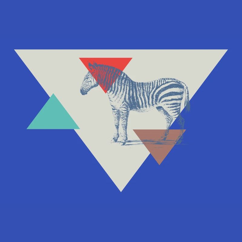 Zebra Dreieck Design