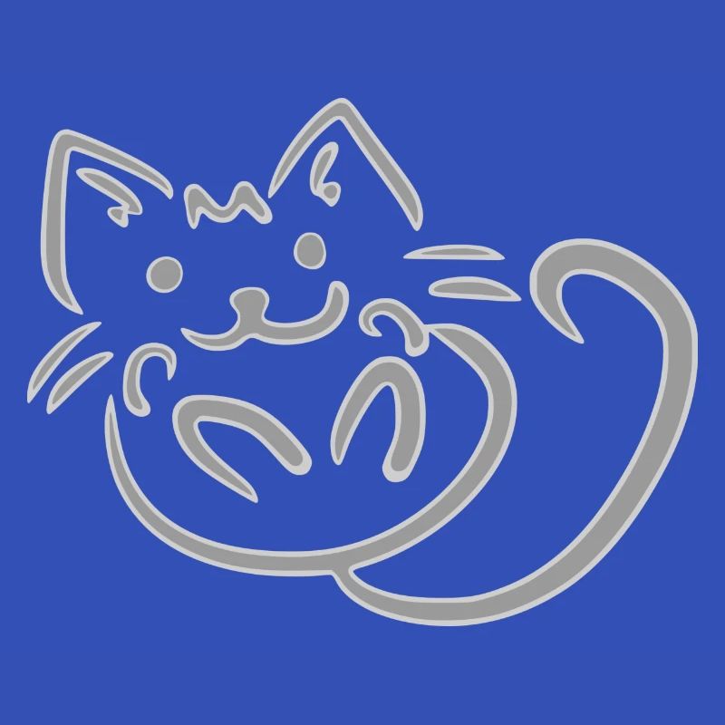 Graue Katze