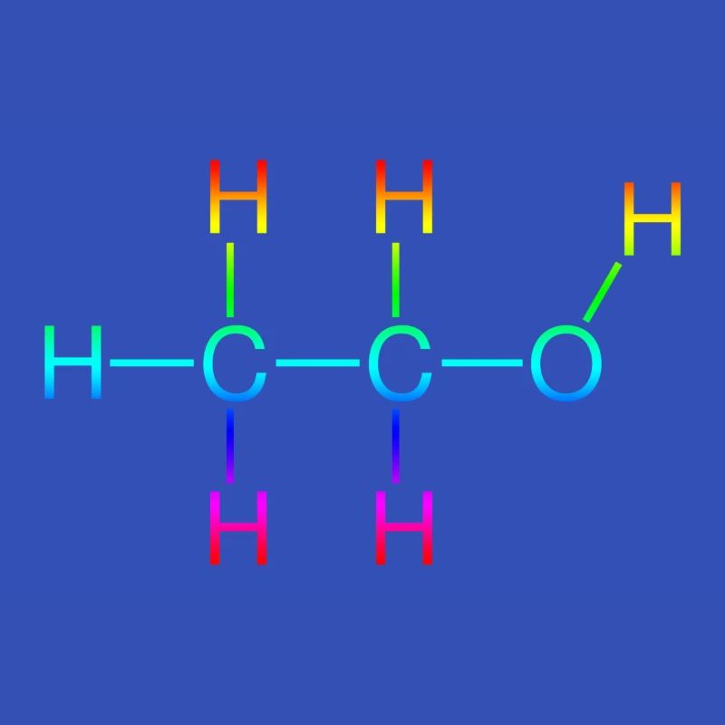 Ethanol Alcohol structural formula