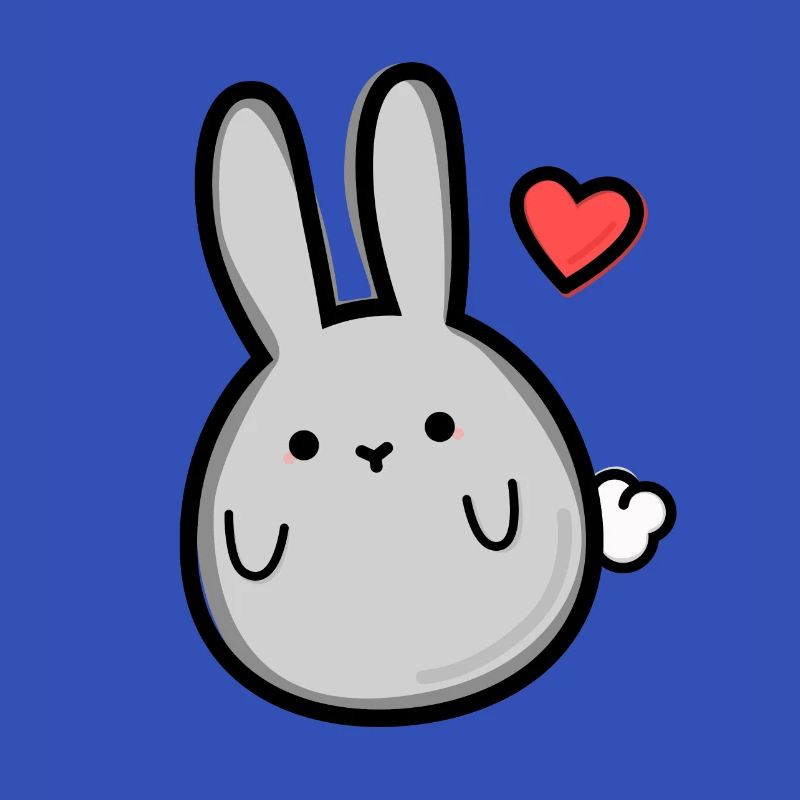 Hase mit Herz