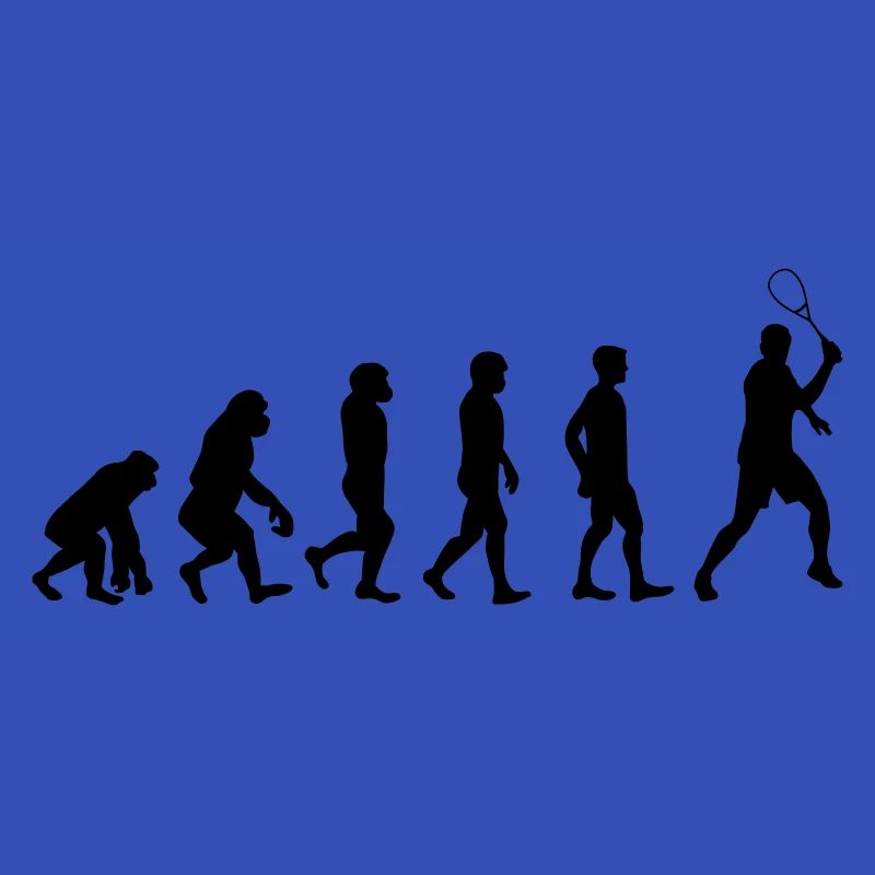 Evolution squash sport squash player gift