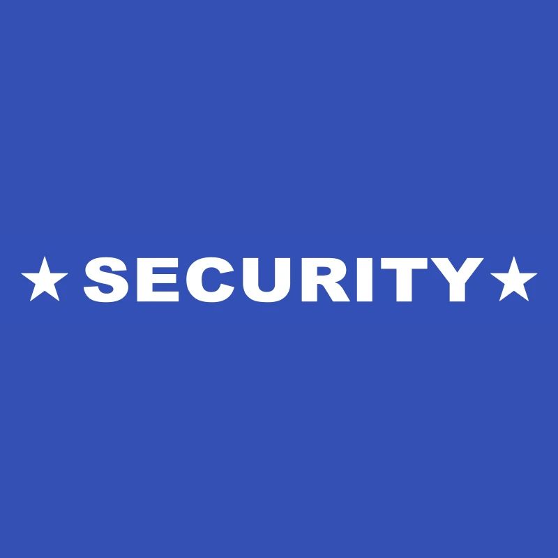 Security Sicherheitsdienst Schriftzug Mitarbeiter
