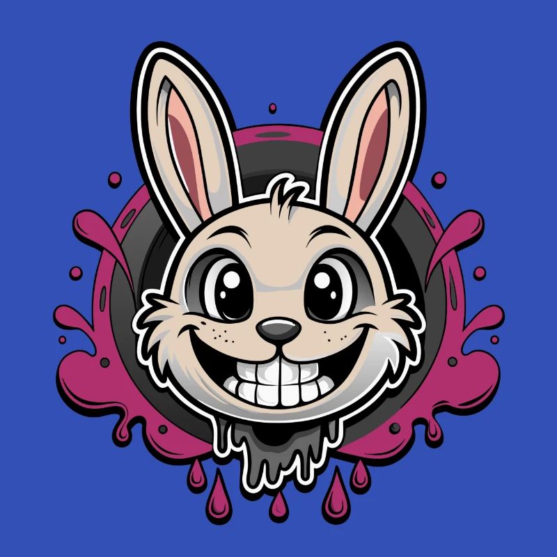 smiling easter bunny