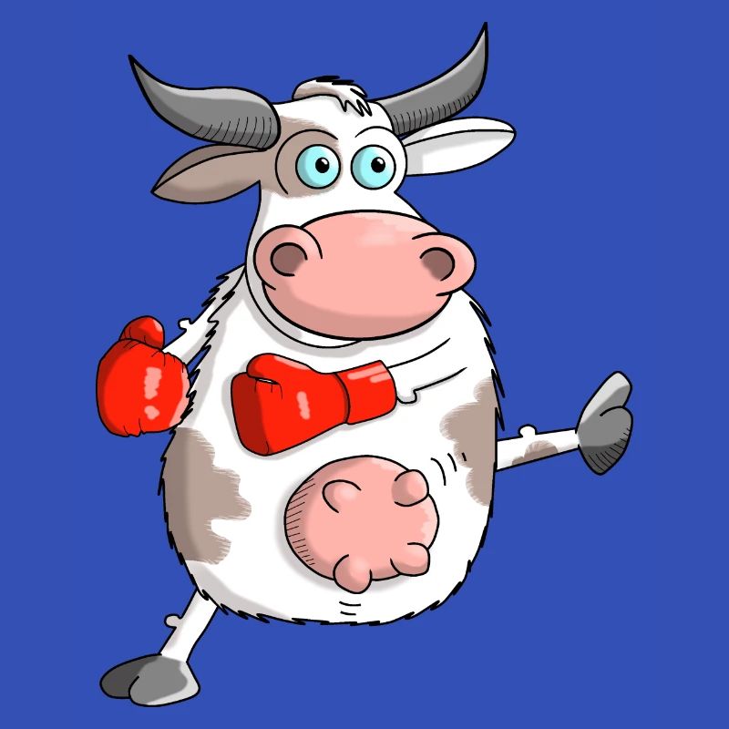 Witziger Comic Stier