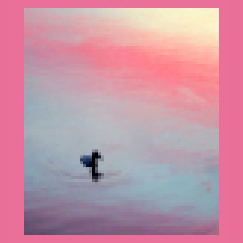 verpixelte ente