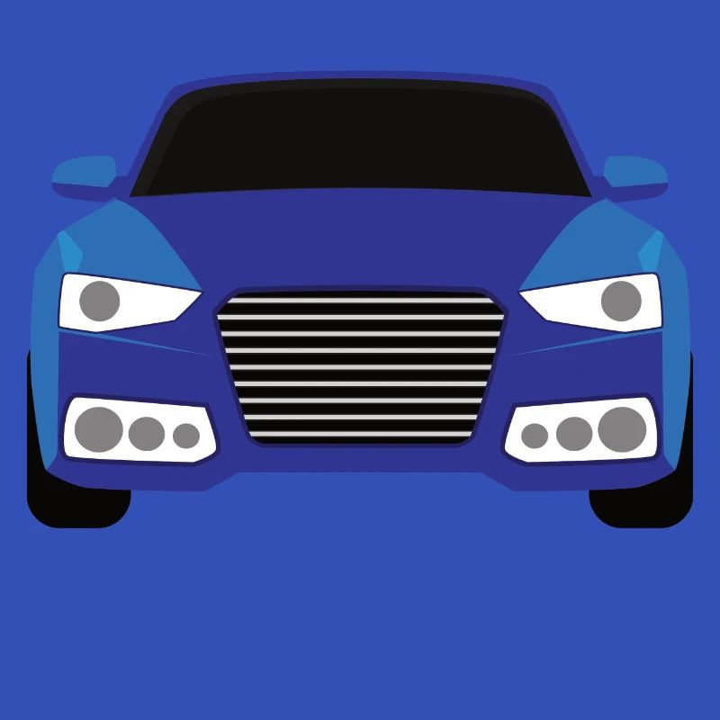 Conception graphique de voiture bleue