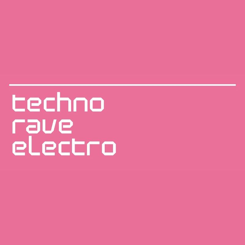 techno rave électro logo