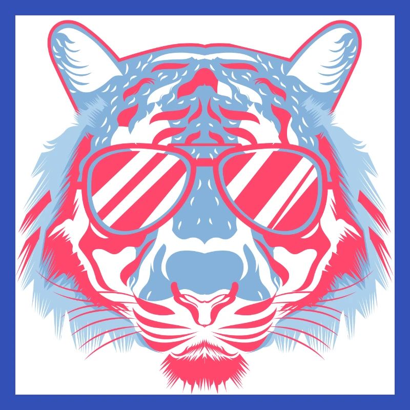 Tiger mit Sonnenbrille