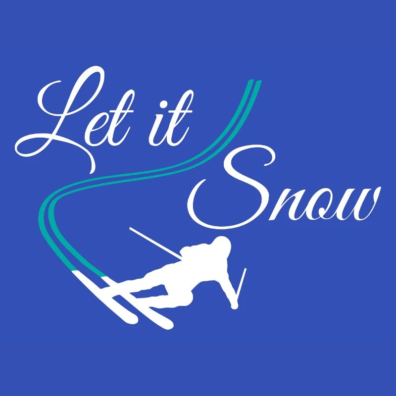 let it snow skifahrer