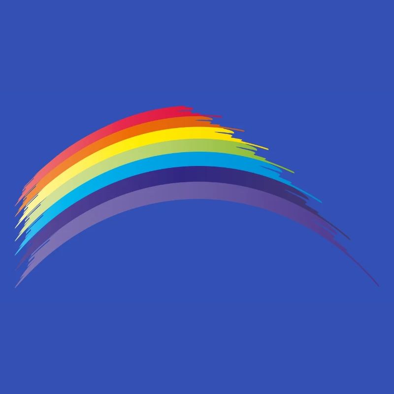 rainbow arc-en-ciel abstrait dans les couleurs chakra