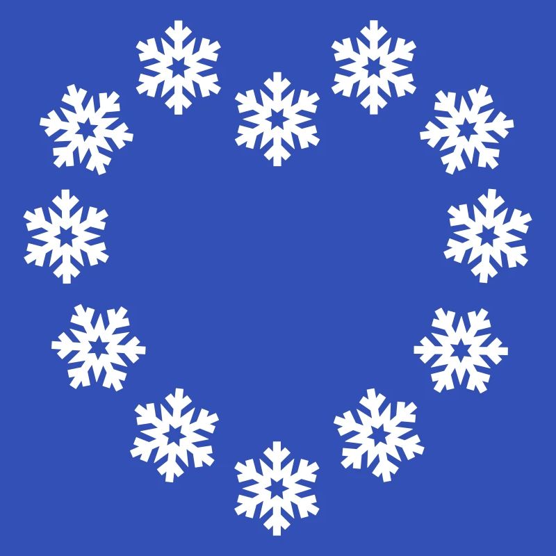 Schneeflocken Herz
