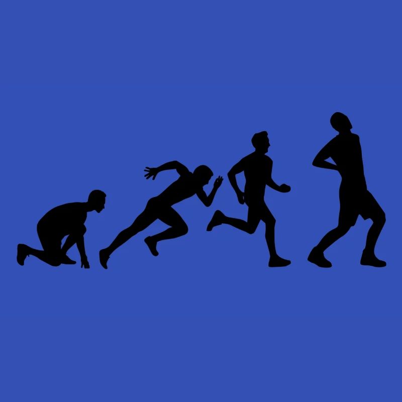 Evolution Rückenschmerz schwarz