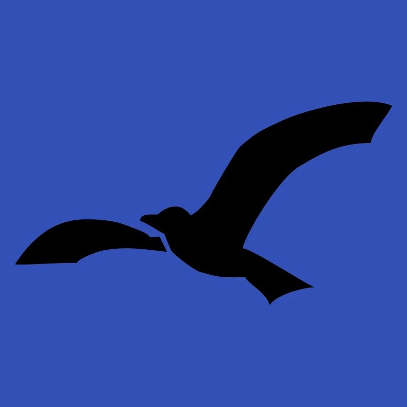 Möwe einfache silhouette