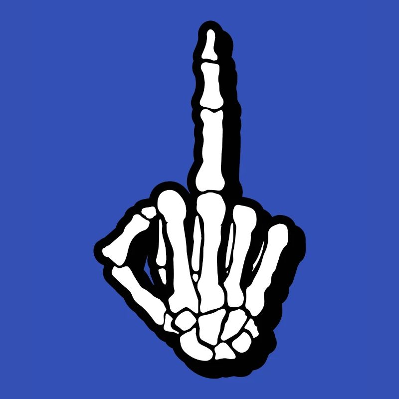 Middle finger skeleton bone