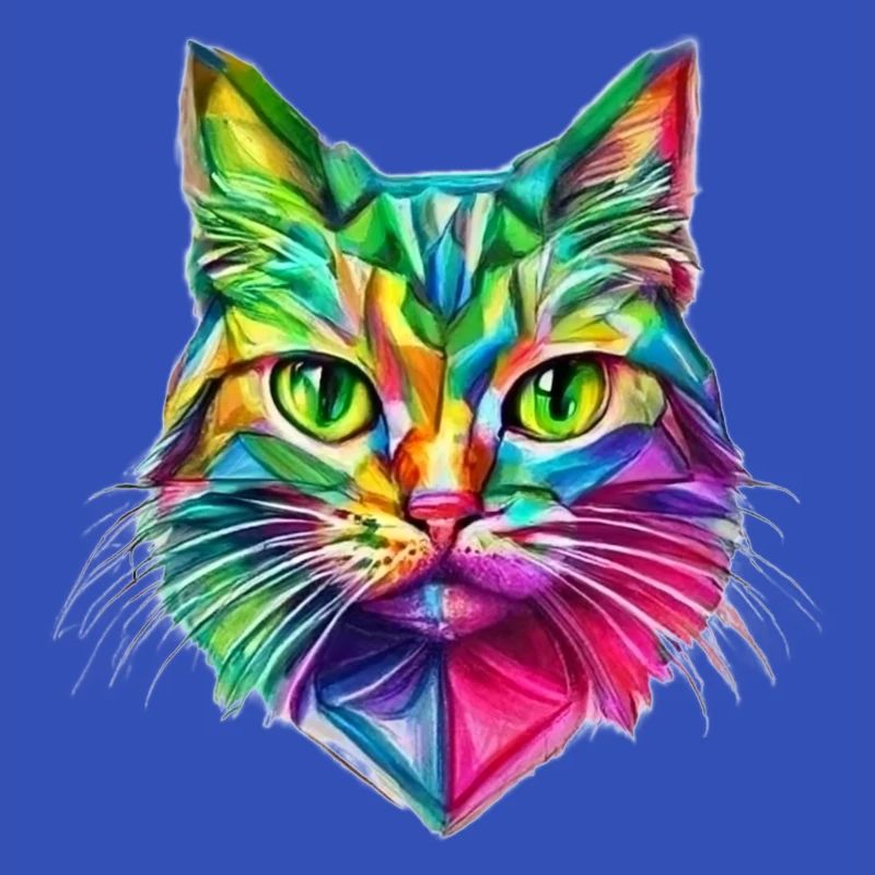 AUFFÄLLIGE STILISIERTE KATZE