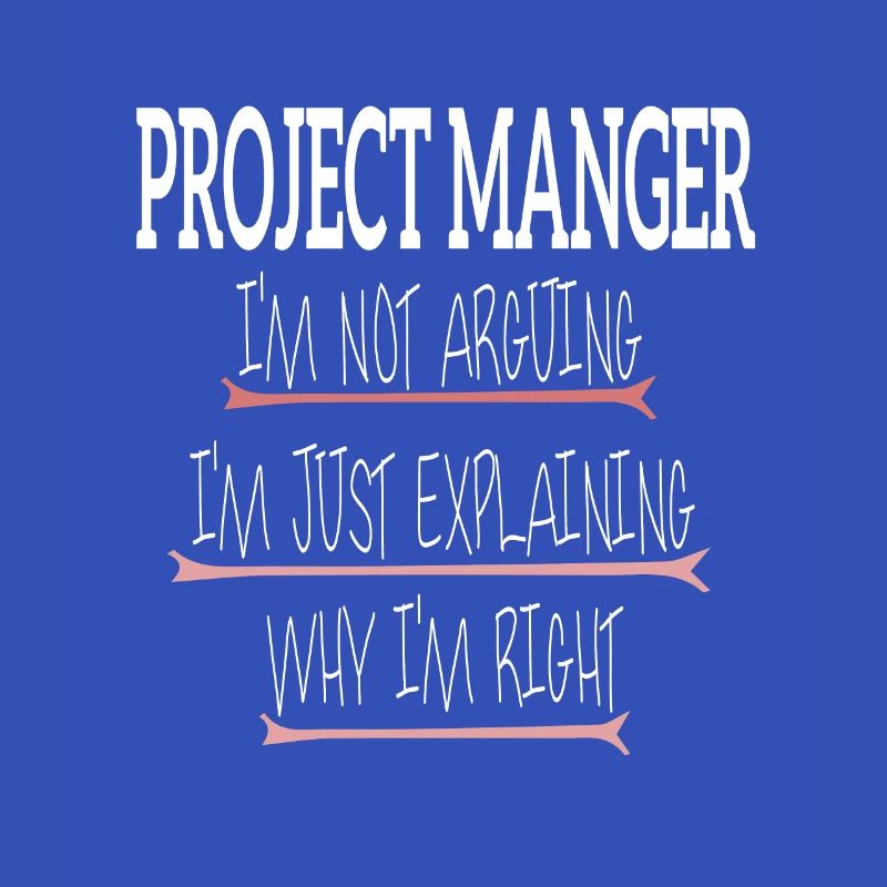 PROJECT MANGER I'M NOT ARGUING I'M JUST EXPLAINING