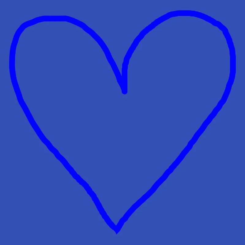 Herz blau Geschenkidee