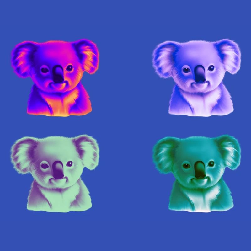 Koala Colorful Gift Idea Koalas Pop Art Pop Art