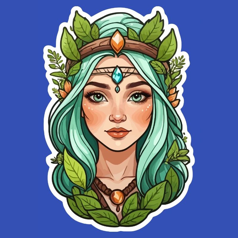 Druidin Druide Fantasy Illustration