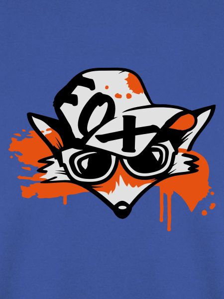 Fuchs mit Baseballkappe