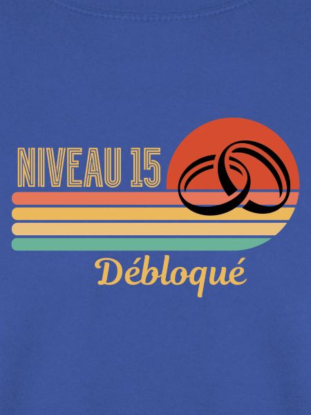 Level 15 Freigeschaltetes Retro-Grafikdesign