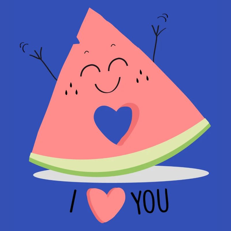 Ich liebe dich Wassermelone