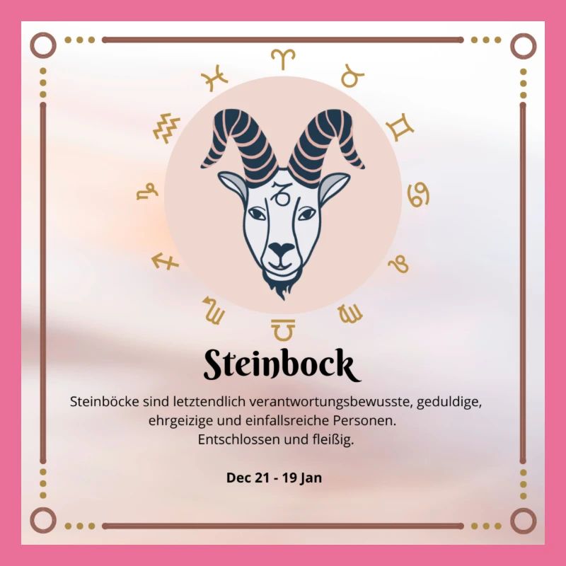 Zodiac Steinbock