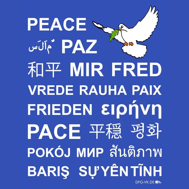 FRIEDEN! - in verschiedenen Sprachen
