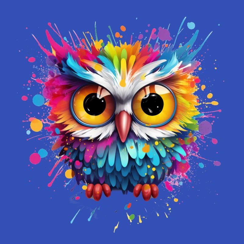 LUSTIGE BUNTE EULE