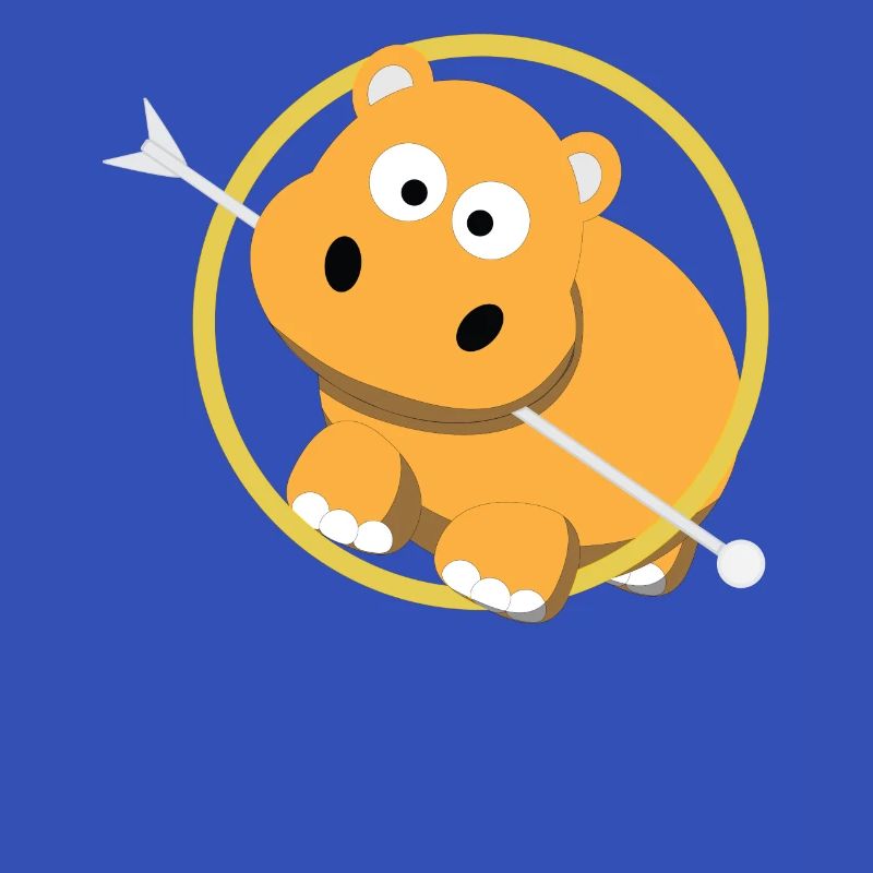 Nilpferd / Liebe / Kindershirt / Geschenk