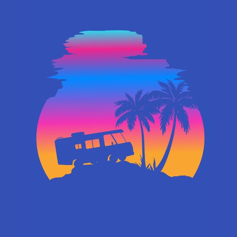 camper sunset