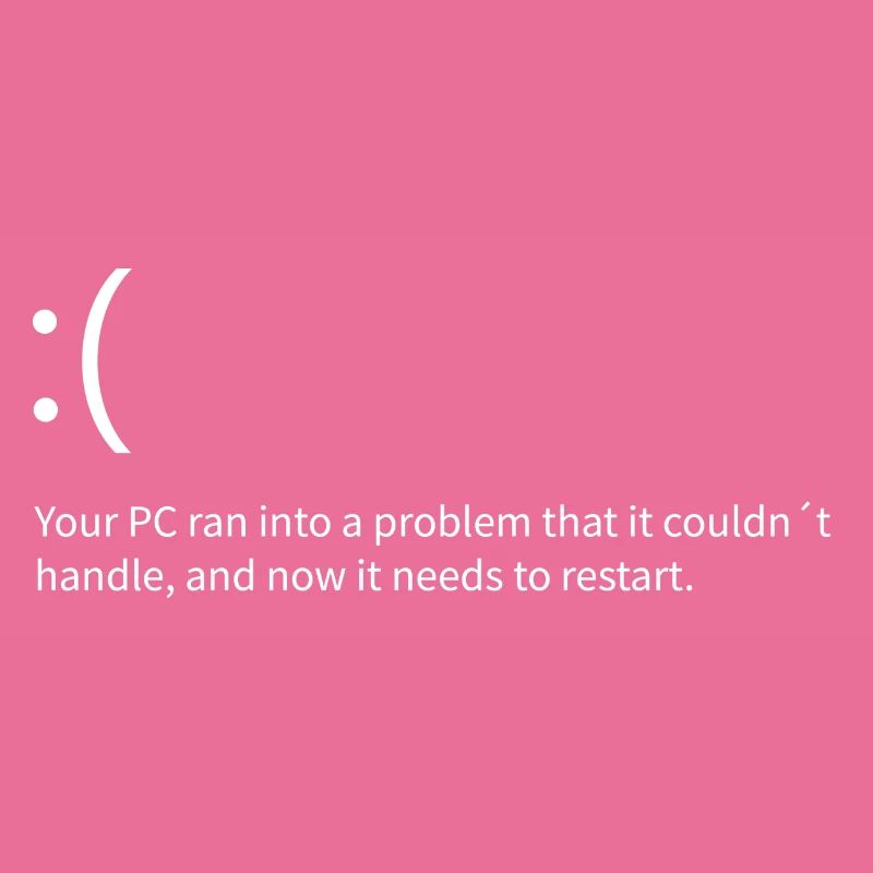 Windows Bluescreen Fehlertext Error Informatik
