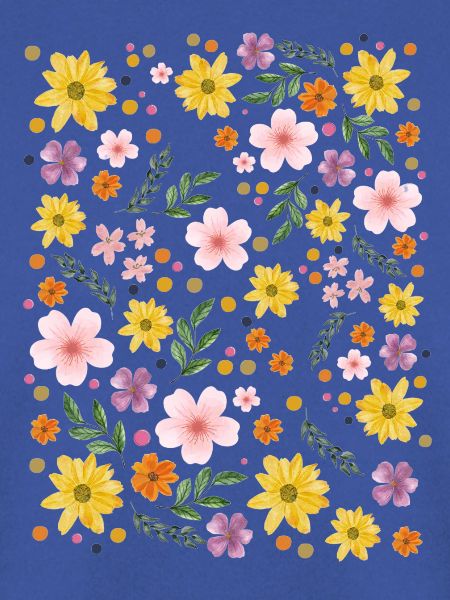 Aquarell Blumenzauber Muster