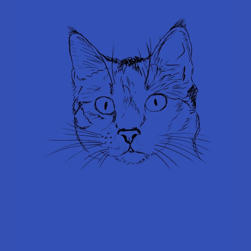 Gezeichnete Katze