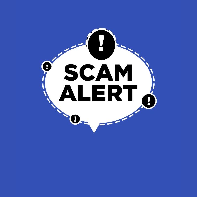 lustiges Design SCAM ALERT