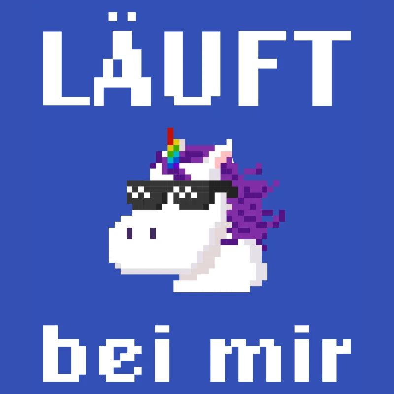 Läuft bei mir Pixelart mit Einhorn