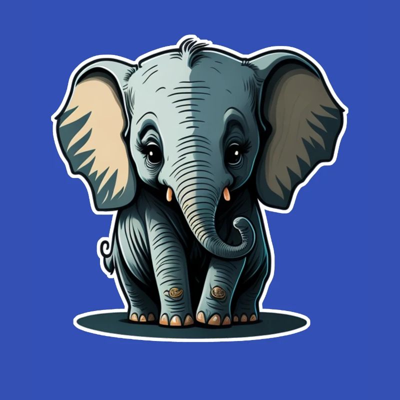 Mignon bébé éléphant éléphant