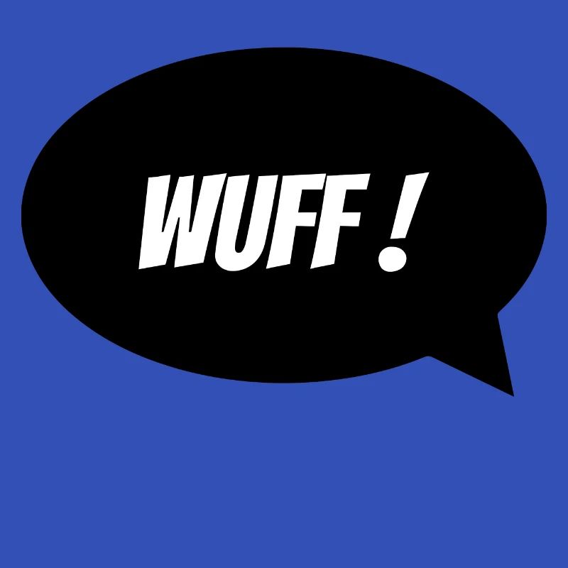 Sprechblase "Wuff"